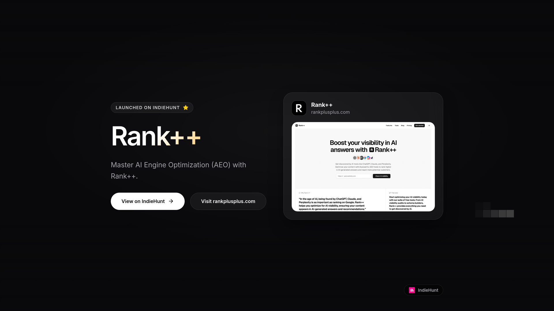 Launch Kit Pixel Hero product launch graphic example for Rank