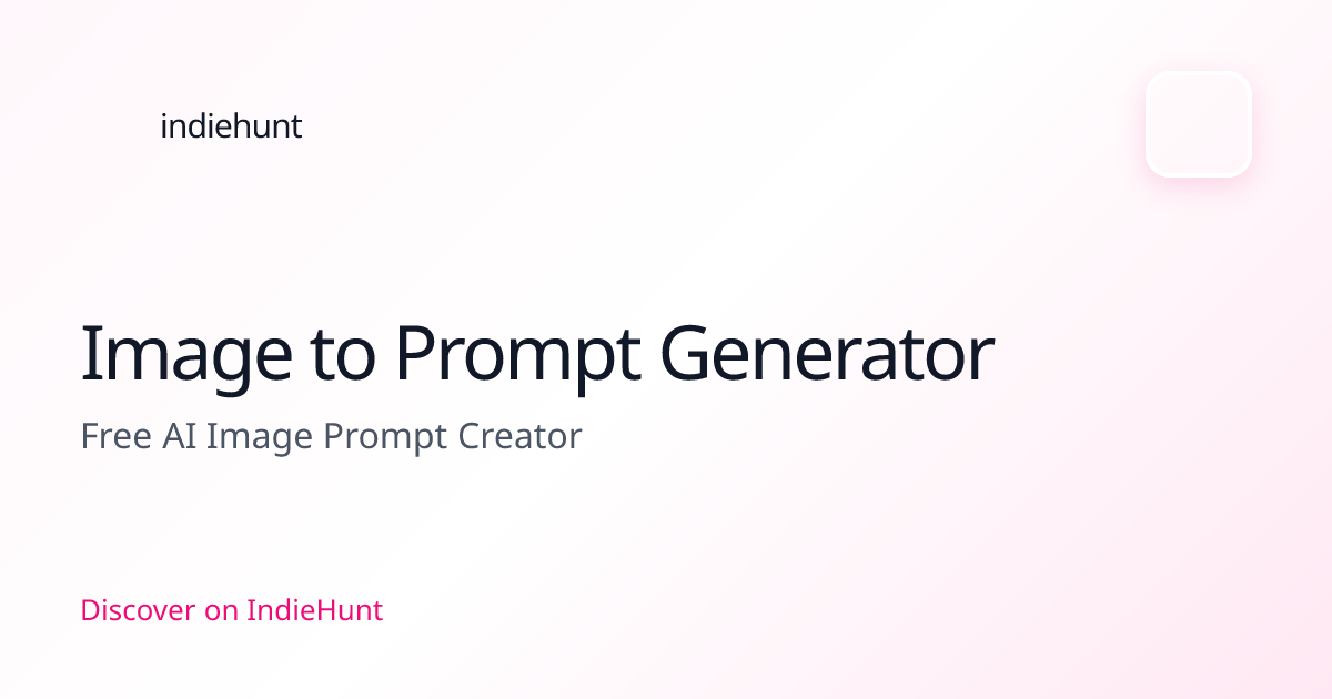 Image to Prompt Generator - Free AI Image Prompt Creator