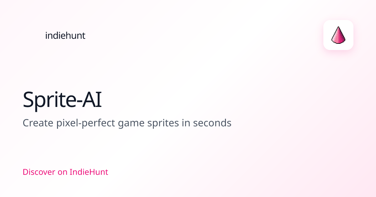 Sprite-AI — Design Tools Tool | Pricing & Features | IndieHunt